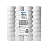 Hydrovos Filtro de agua para toda la casa de 2.5 x 10 pulgadas, 5 micras, certificado NSF, filtro de sedimentos de 10 pulgadas con vida útil del filtro de 6 meses, paquete de 4