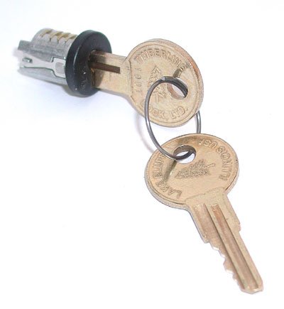 Timberline Lock Plug Black Keyed Alike Key Number 100 (1)