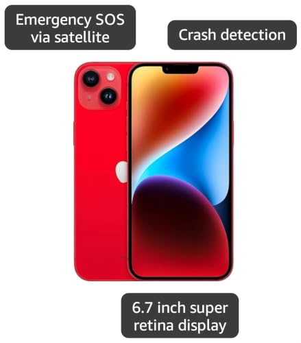 Image of Apple iPhone 14 Plus, 512GB, (PRODUCT)Red for GSM Carrires (Renewed)