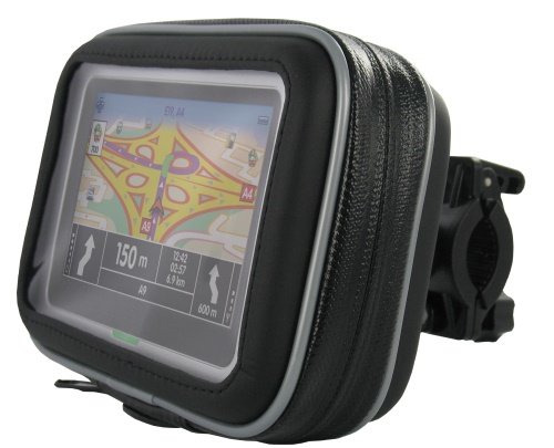 G-Mobility GRGMGPS2R43 - Supporto a 2 ruote con custodia protettiva per GPS con schermo da 4,3 pollici