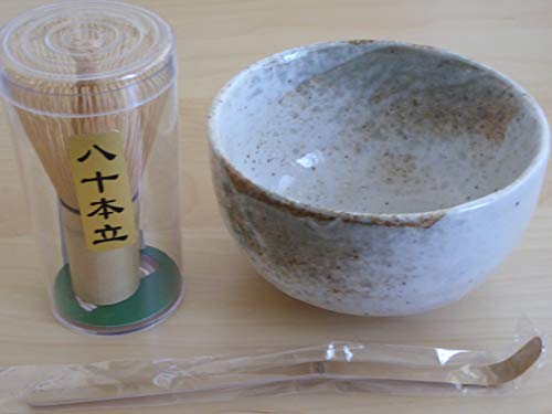 Set para té matcha japonés con bowl y utensilios miniatura 2