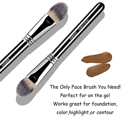 Flat Kabuki Foundation Brush, Foundation Brush For Liquid Makeup Premium Makeup Brushes For Cream Liquid Blush Bronzer Concealer Foundation Powder,Flawless Face Brush #TOP3