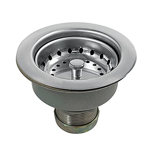 Kingston Brass K112 Tacoma Snap-N-Tite Sink Basket Strainer, Stainless Steel