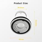 Fanttik 2-Pack Replacement HEPA Filter, Washable and Reusable Filter, Fits for Fanttik Slim V8 Mate & V8 Apex & V9 Mix & V10 Mix & Slim V10 Apex & X100& X200 Car Vacuum (AV8001)