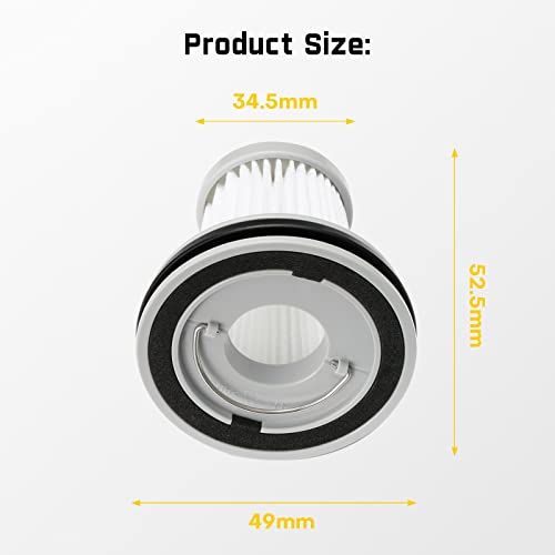 Fanttik Slim V10 Apex Cordless Car Vacuum 2-Pack Replacement HEPA Filter