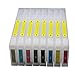 8PCS Refillable Ink Cartridge System Compatible with Stylus Pro 7800 9800 with T5631 T5638 Chip