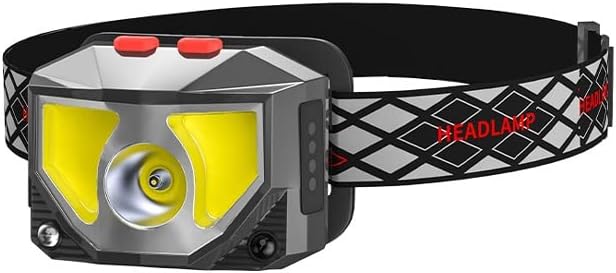 MDybf Beekeeping Red Bald Headlight to Check Bees, Take Honey and Catch Bees Can Sense Red and White Light Dual Light Source Head-Mounted