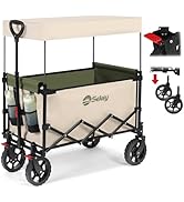 Amazon.co.jp: Sekey 屋根付き キャリーワゴン 多機能【減震スプリング