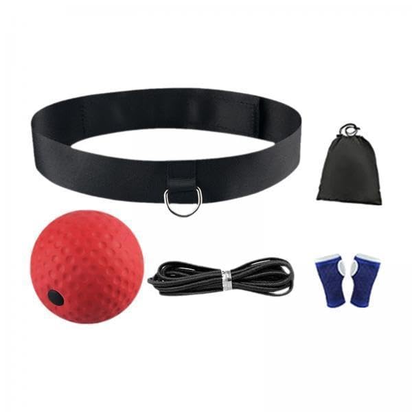SECRET DESIRE Creations 4xBoxing Ball Headband Fitness Boxing Gear Agility Punching Ball Red-picture-23