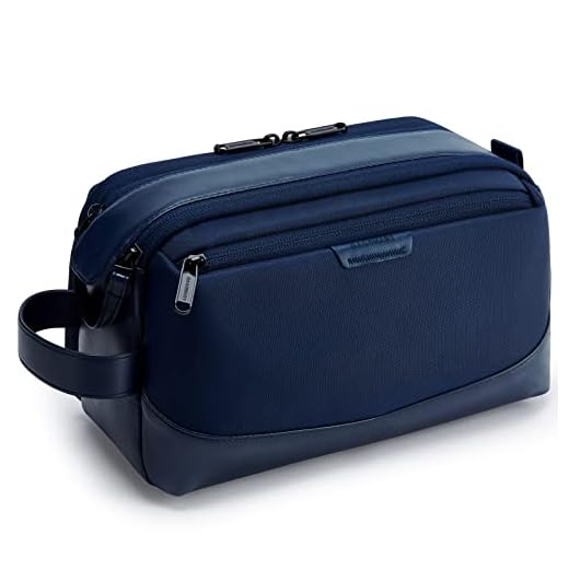 BAGSMART FUS 新品 Toiletry Bag for Men, Large Travel Toiletry Organizer, Dopp Kit Water-resistant Shaving Bag for Toiletries Accessories (Nvay Blue)