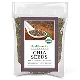 Healthworks Superfoods Raw Chia Seeds - 96 Oz / 6 Lbs - Premium & All-Natural - Contains Omega 3, Fiber & Protein - Great with Shakes, Smoothies & Oatmeal