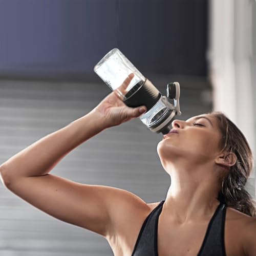 OUOUMUF Protein Shaker Bottle with Mixball Blender 700ml | Leak Proof | Sports Shaker for Protein Shake - Image 2