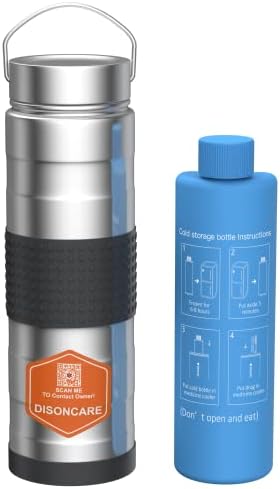 DISONCARE 74 H 7 Pen Insulin Cooler Travel Case Diabetic Medical Travel Cooler Medication Epipen Carry Case Organizer with QR Medical Tag