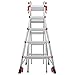 Little Giant Ladder Systems, Velocity with Wheels, M22, 22 Ft, Multi-Position Ladder, Aluminum, Type 1A, 300 lbs Weight Rating, (15422-001)