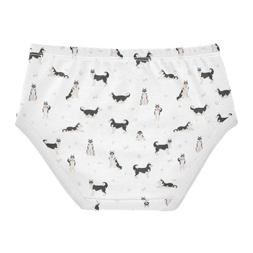 Girls' Underwear Husky Dog Cotton Stretch Comfort Toddler Panties2