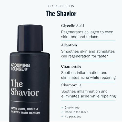 Grooming Lounge The Shavior Post Shave Remedy - Calms Inflammation and Irritation - Prevents and Eliminates Ingrown Hair - Effective Spot Treatment - No Paraben and Sulfate - Cruelty Free - 3 pack - Thumbnail 6