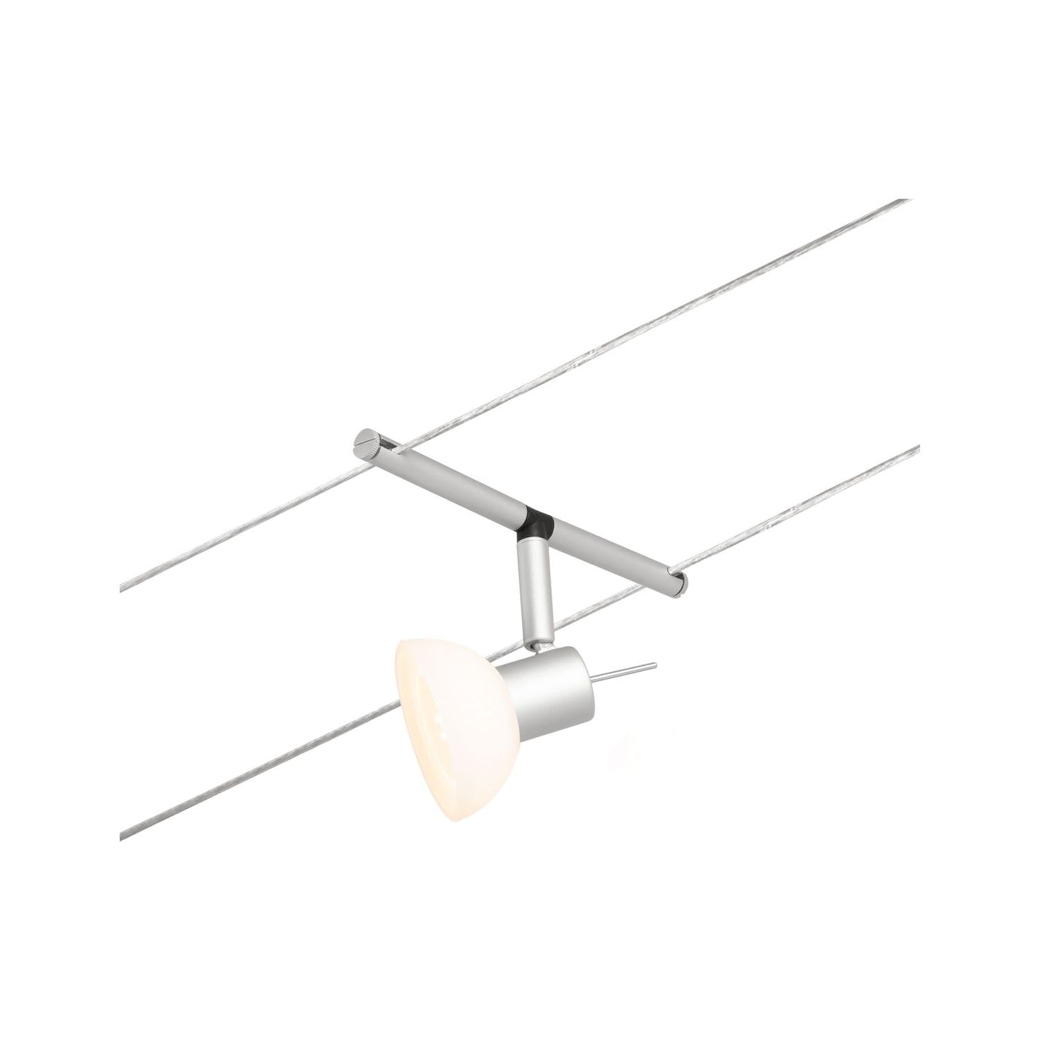 Paulmann 94449 CorDuo Système Câbles Spot Sheela DC Individuel 10 watts max, Éclairage Extensible Chrome Mat Matière Plastique GU5,3 Système de Câbles sans Ampoules