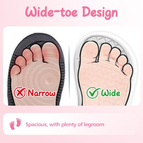 Toddler Boys Girls Wide Toe Sandals Barefoot Summer Shoes with Hook-loop | Wide toe box, flexible zero-drop sole and closed-toe design help toddlers move naturally and comfortably. — view 2
