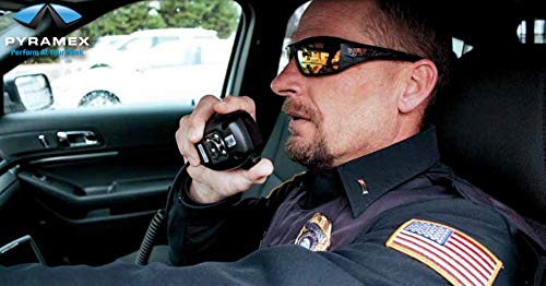 Pyramex Safety Velar Safety Glasses, White-Blue Frame/Ice Blue Mirror Lens Medium