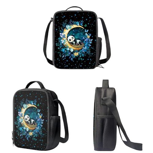 Panda Moon Boys Girls Backpack for Kids Schoolbags - Lightweight Kanpack for Teens Bookbag Set with Lunch Box & Pencil Case3