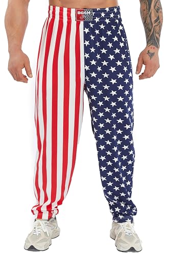 BIG SAM SPORTSWEAR COMPANY Herren Sweathose mit Taschen | Komfort-Design Muskel Baumwolle Trainingshose, Amerikanisch, Groß BIG SAM SPORTSWEAR COMPANY Herren Sweathose mit Taschen | Komfort-Design Muskel Baumwolle Trainingshose, Amerikanisch, Groß