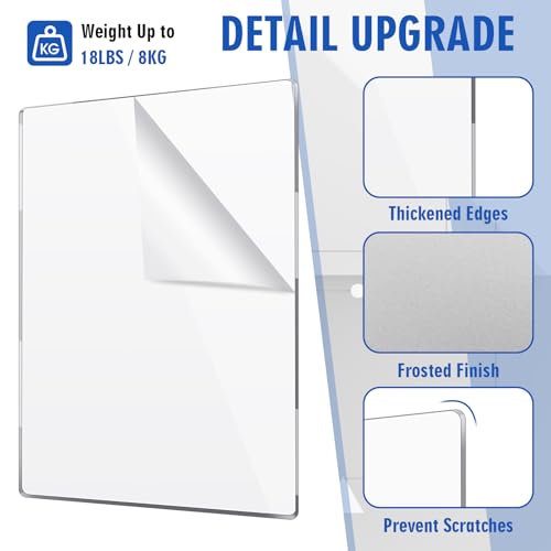 image for Thyle 4 Pcs Acrylic Replacement Shelf Cabinet Compatible with Detolf, 