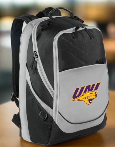 Image of Broad Bay Northern Iowa Panthers Backpack | Official UNI Logo, Padded Laptop Computer Section, Premium 600 Denier Nylon Fabric,