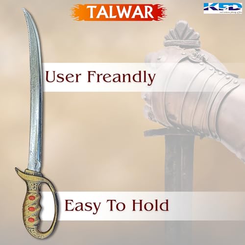 Image of Kaku Fancy Dresses Royal King Sword Toy Talwar Role Play Accessory for Ramayan Mahabharat Events - Unisex Multicolour