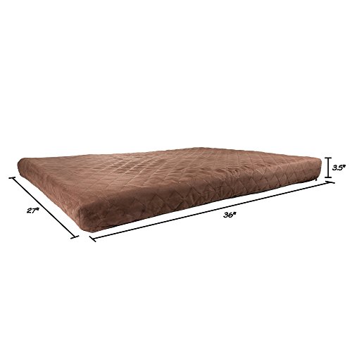 Waterproof Memory Foam Pet Bed- Indoor/Outdoor Dog Bed With Water Resistant Non Slip Bottom And Removeable Washable Cover, 36 X 27 By Petmaker -Brown #TOP2
