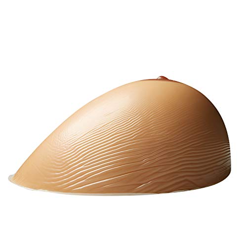 E-FAK Men Women Silicone Breast Forms Crossdresser Cosplay Prosthesis Mastectomy Fake Boobs Bra Enhancer Inserts TV TG (Suntan Water Droplets, XL (2.20lbs/Pair - 36DD/38D/40C/44A))