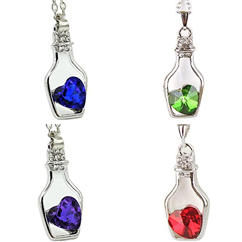 Preisvergleich Produktbild Fashion Halskette mit Anhänger kleine Flasche