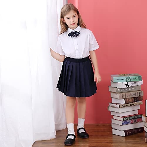 Tobfis Girl's School Uniform Dress Shoes Mary Jane Flats (Toddler/Little Kid), Black Pu, 12 M Us #TOP3