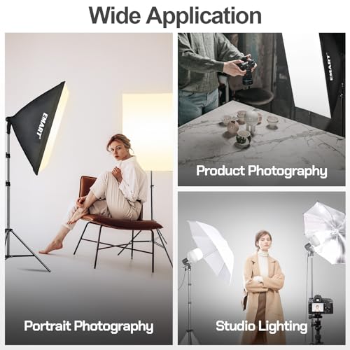 image for EMART Full Spectrum Light Bulb, 50W Dimming 3000K-6000K APP/Remote Con