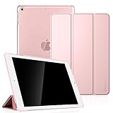 Fintie Case for iPad Air 2 - Lightweight Smart Slim Shell Standing Cover with Translucent Frosted Back Protector Supports Auto Wake / Sleep for Apple iPad Air 2 2014 Model, Rose Gold