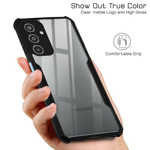 Image of Jkobi Back Cover Case for Samsung Galaxy M35 5G (Shockproof with Polycarbonate Clear Panel | Professional Black)