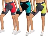 ROUGH RADICAL Shorts Kurze Damen Sporthose Fitness Radlerhose Yoga Atmungsaktiv Mobile (Schwarz/Türkis, L)
