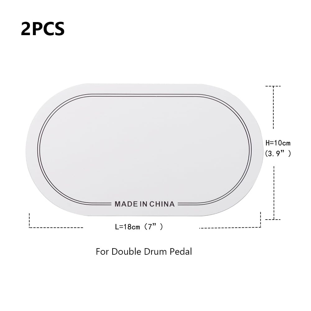2 Patches Protecteurs Pour Tête De Batterie - Adhésifs Anti-usure - 18x10cm - Améliore La Durabilité Et Le Son