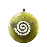 France Minéraux Pendentif Jade de Burma   PI Chinois ou Donut 40mm