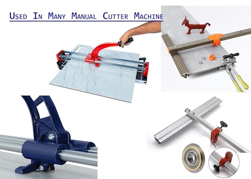 Image of HiFam Tile Cutter Scoring Wheel 22 mm Tile cutter replacement wheel Bolt and Lock Nut Manual Tile Cutters for Cutting Ceramic and Vitrified Tiles Tungsten Carbide Premium Tile Cutting Wheel (1 Pcs)