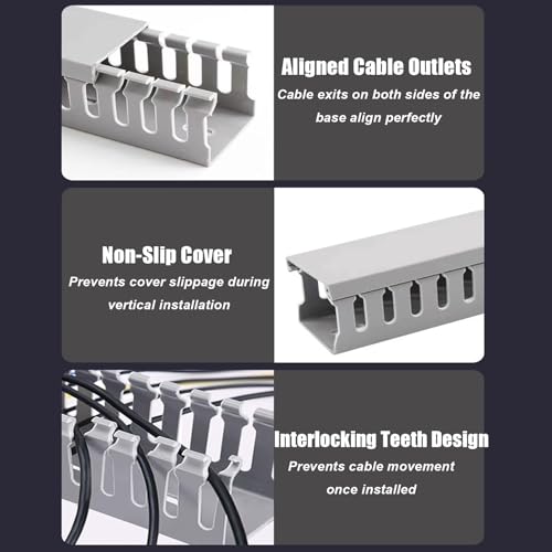 Cubierta para cables HAIXHX para pared, kit de canalización flexible de PVC de 100 cm para ocultar cables (25x30 mm) miniatura 6