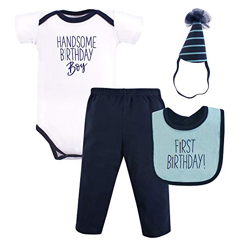Hudson Baby Unisex Baby Birthday Boxed Giftset, Handsome boy, 12 Months