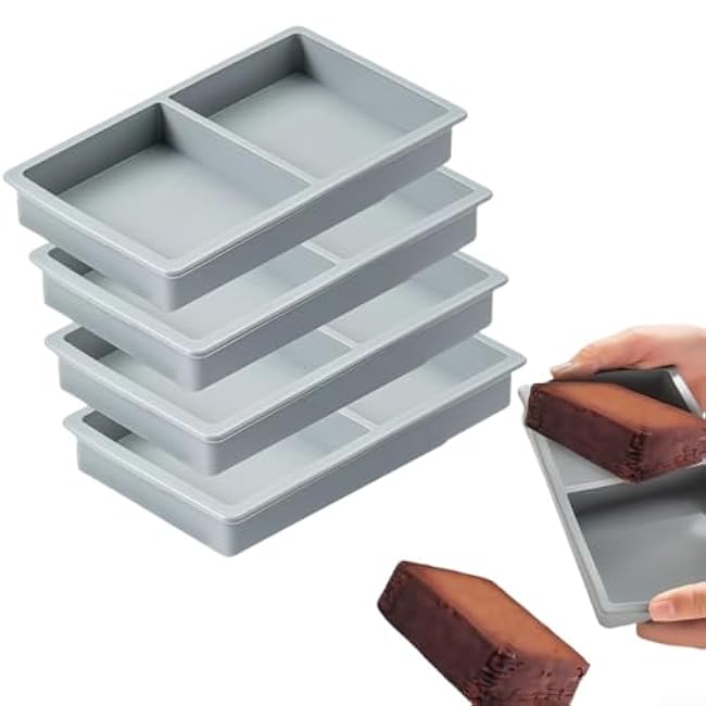 Silicone Food Molds Tray Dividers for Harvest Right Freeze Dryer Medium Trays 4 Pack Kitchen Storage Organizers Reusable Dishwasher Safe Containers(Gray)