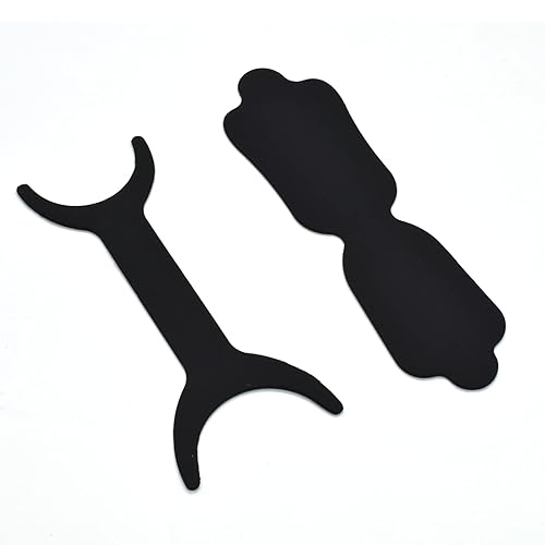 Angzhili 2 piezas de silicona para fotografía de ortodoncia dental, tablero de fondo de fotografía intraoral flexible, tablero de fondo negro (C1+C2)