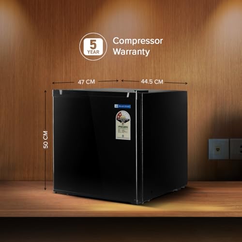 Image of Blue Star Bluestar 45 Ltr, 2 Star, Mini Refrigerator with Freezer, Direct Cool,Black