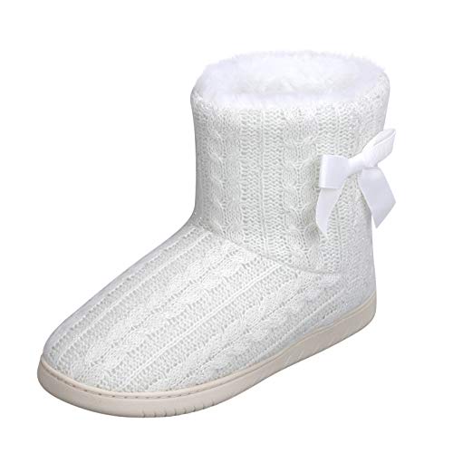 Women Bootie Slippers Comfy Snow Boots Hiking Ankle Bootie Lady House Slippers Socks Dorm Slippers Novelty Bed Winter Warm Slipper Boots Non Slip Indoor Bedroom Slippers Faux Fur Boots Xmas Gifts3