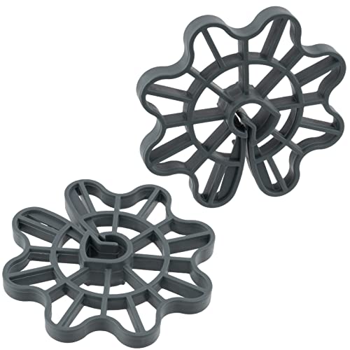 AERZETIX - C65230 - Lot de 50 Cales d'armatures pour fer à béton de Ø5 à Ø16 - enrobage 35 mm - pour fixation verticale - accessoire de coffrage à...