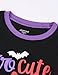 Joyond Halloween Pajamas for Girls, Cotton Toddler Girl Pajama Sets, Skull Glow in the Dark, Kids Pjs Snug-Fit Long Sleeve Sleepwear Pant Set Size 8 Years