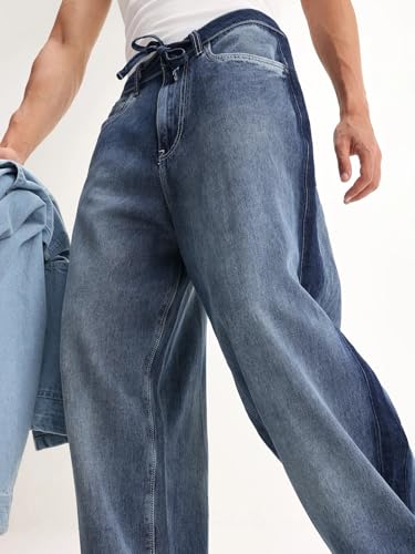 Image of Rare Rabbit Baggy Plain Jeans
