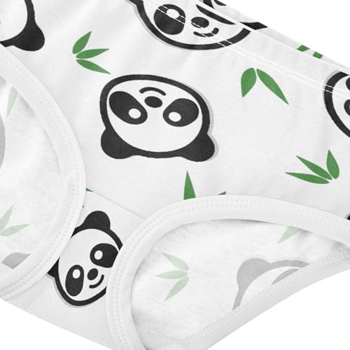 Girls' Underpants Kids Cotton Underwear Panties Briefs For Girl Age 2-8 Years Panda Cartoon Pattern4