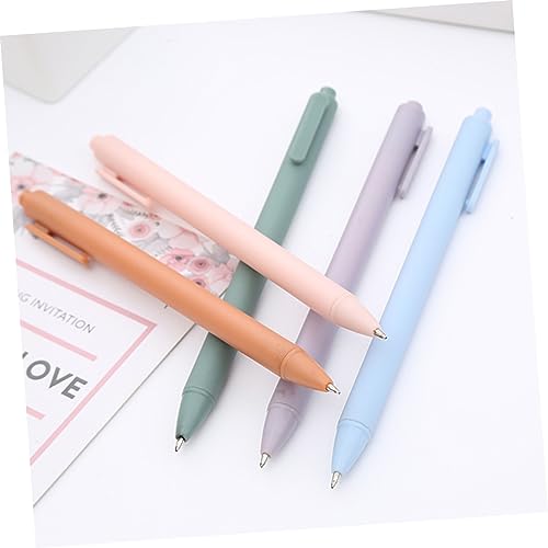 SHINEOFI 5 bolígrafos gel presionados tinta marrón miniatura 5